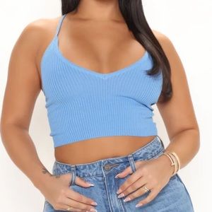 Baby‎ blue cropped cami